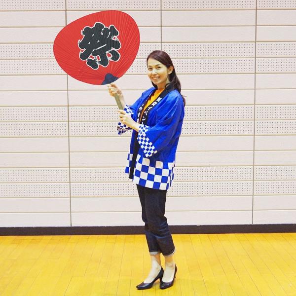 祭大うちわ（柄の長さは25cm）［日本製］