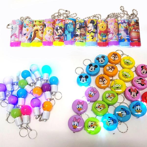 ディズニー光るキーホルダー3種プレゼント抽選会　58名様用+予備6個 / くじ引き景品 付き 景品 ...