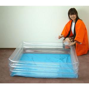 120cm 角型プール&ミニポンプ / お祭り ...の商品画像