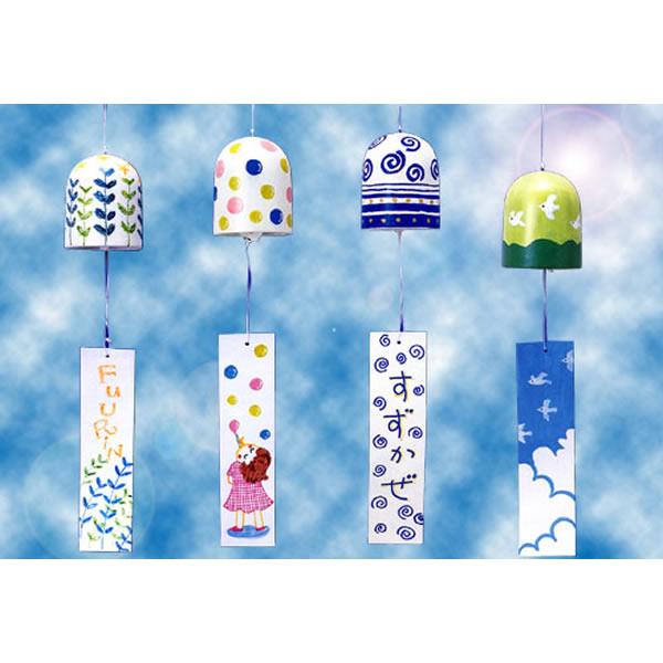 工作イベントセット　お絵描き陶器の風鈴[風りん・ふうりん・フウリン]作り　50人用/ 風鈴 手作りキ...