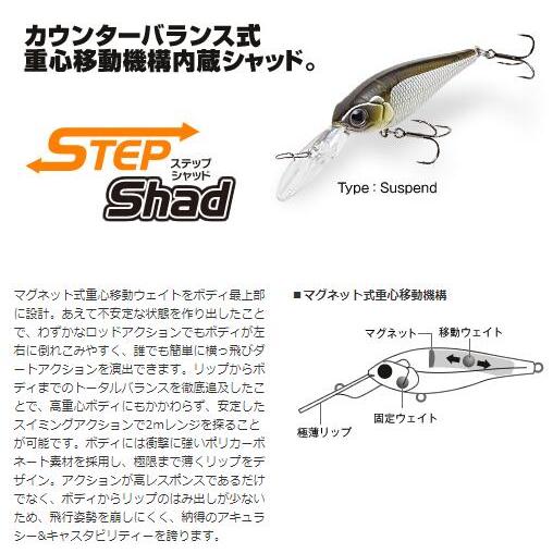 ルアー【選べる3点セット】ステップシャッド 58mm step shad ステップシャッド゛5.6g...