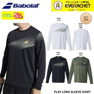 【最短出荷】バボラ BABOLAT ウエア ウェア PLAY LONG SLEEVE SHIRT BUP6503 バドミントン・テニス 2026SS シャツ