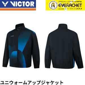 VICTOR バドミントン ウォームアップウェア Lサイズ Mサイズ ネイビー VICTOR ビクター バドミントン ウォームアップジャケット J-45604 ユニ