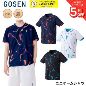 【最短出荷】ゴーセン GOSEN ウエア ウェア ユニゲームシャツ T2640 バドミントン・テニス・ソフトテニス 2026FW C-6
