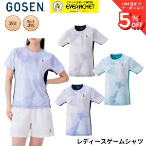 【最短出荷】ゴーセン GOSEN ウエア ウェア レディースゲームシャツ T2643 バドミントン・テニス・ソフトテニス 2026FW C-6