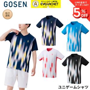 【最短出荷】ゴーセン GOSEN ウエア ウェア ユニゲームシャツ T2650 バドミントン・テニス・ソフトテニス 2026FW C-6