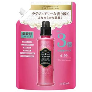 ラボン　柔軟剤　フレンチマカロン　詰替用　3倍サイズ　1440ml×8個　洗濯/オーガニック/部屋干しOK/赤ちゃん衣類OK/肌が弱い人/いい香/｜ever-shop