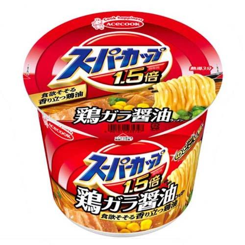 エースコック　スーパーカップ1.5倍　しょうゆラーメン（109g）×12個×2セット