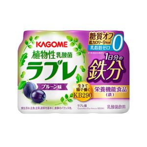 カゴメ 植物性乳酸菌ラブレ １日分の鉄分 (80ｍｌ×3本)×12個 (冷蔵)｜ever-shop