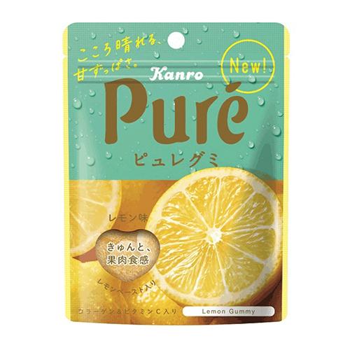 カンロ ピュレグミ レモン味 ５６ｇ×6個×2セット / 果肉食感 / 甘ずっぱさ / コラーゲン、...