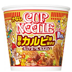 日清 カップヌードル 旨辛カルビ味焼そば 87g×12個  / 夏めんトリオ / 汁なし / 豚の旨味 / 旨辛ソース