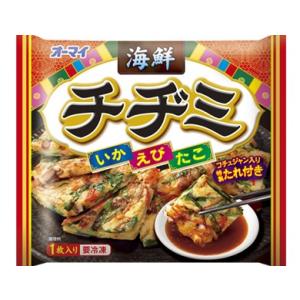 日本製粉 オーマイ海鮮チヂミ 袋２００ｇ×15袋(1ケース) (冷凍)