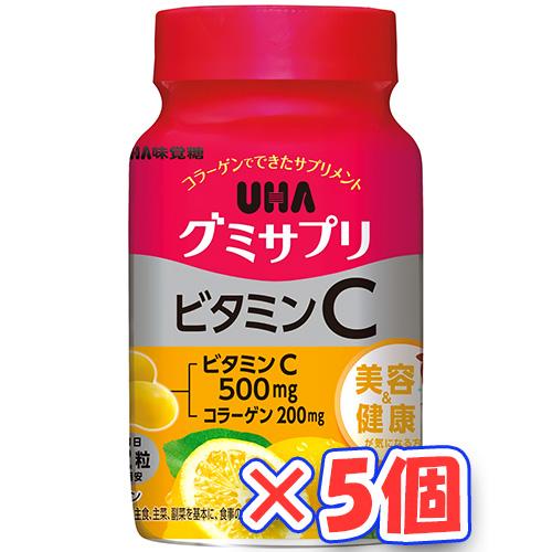 ＵＨＡ味覚糖　ＵＨＡグミサプリ　ビタミンC　 ボトル　30日分×5個 (爆買)