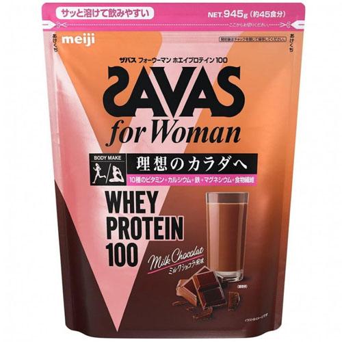 明治　ザバス　for Woman ホエイプロテイン100　ミルクショコラ風味（900g）×6個