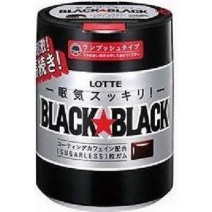 ロッテ ブラックブラック粒ワンプッシュボトル １４０ｇ×6個×2セット