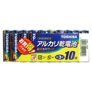 TOSHIBA アルカリ乾電池 単３形 １０本入 ×３個 (合計３０本) (東芝)(メール便(代引き不可))(送料無料)(単三電池・単三乾電池)｜ever-shop