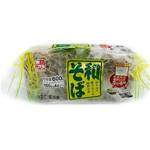 サンデリック 麺名人和そば４玉 600g ×10個 (冷凍食品)/和そば 画像とパッケージが異なる場合がございます｜ever-shop