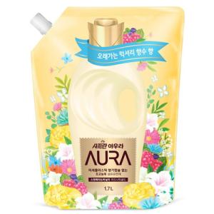 トイレタリージャパン サフロン AURA オーラ ミッドナイトゴールド 詰替 1700ml×8個　柔軟仕上げ剤/柔軟剤｜ever-shop