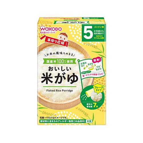 wakodo　手作り応援 おいしい米がゆ　7袋入 × 24箱 / ベビーフード / 5ヶ月頃から /...