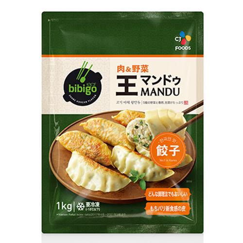 CJフーズ　ｂｉｂｉｇｏ 王マンドゥ　肉＆野菜（1ｋｇ）×6個 （冷凍食品）