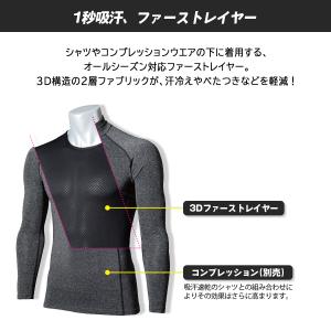 長袖インナー 吸汗速乾 スピード消臭 ストレッ...の詳細画像3