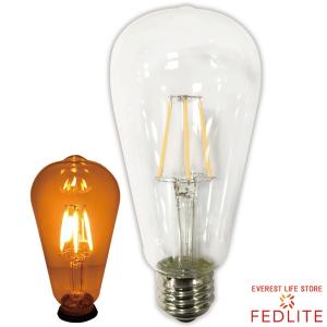 ボール球型 Led電球 フィラメント クリア球 電球色 濃いオレンジ色 E26 30w相当 20k 400lm 360度 全配光 Flfg805l 22 Everest Life Store 通販 Yahoo ショッピング