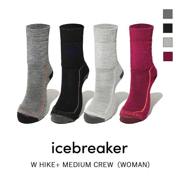 ICEBREAKER アイスブレーカー W HIKE+ MEDIUM CREW ハイク ミディアム ...