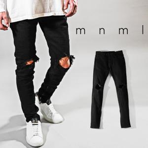 mnml（ミニマル） ジーンズ 「mnml/ミニマル」PAISLEY STRETCH DENIM