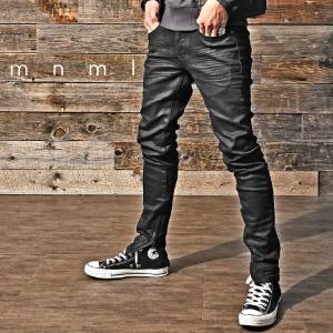 Mnml ミニマル スキニーデニム デニム デニムパンツ メンズ 黒 スキニー ジーンズ 裾ジップ ブランド ブラック ブラックデニム ストレッチ Joker By Evergreen 通販 Yahoo ショッピング