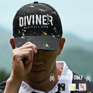 【DIVINER GOLF】ゴルフ キャップ メンズ 夏 夏物 ゴルフキャップ ゴルフウェア 帽子 ぼうし ゴルフ ウェアー おしゃれ ゴルフ用品 スプラッシュ ブランド｜evergreen92