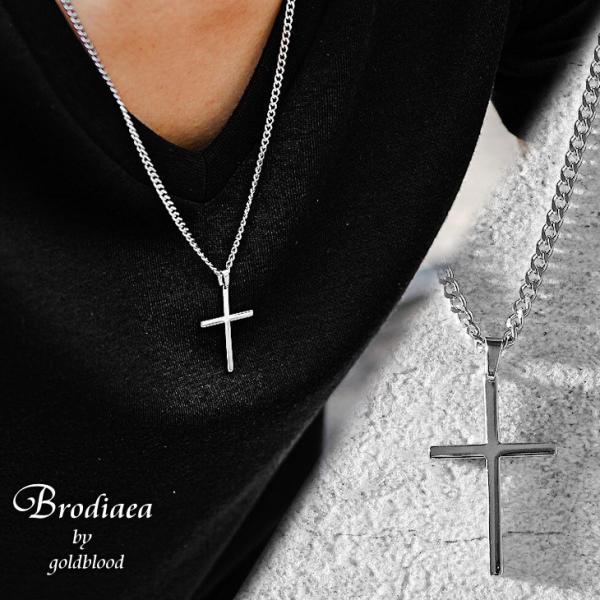 ネックレス メンズ シンプル シルバー クロスネックレス 十字架 ネックレス メンズ ネックレス チ...