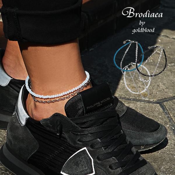 アンクレット メンズ つけっぱなし 足首 アクセサリー おしゃれ ビーズ チェーン 足輪 ユニセック...