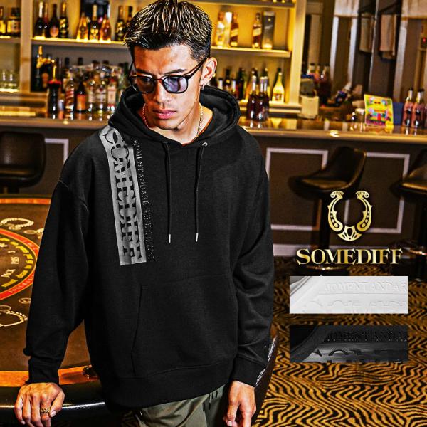 オーバーサイズ パーカー メンズ ブランド プルオーバーパーカー メンズ ビッグシルエット 長袖 大...