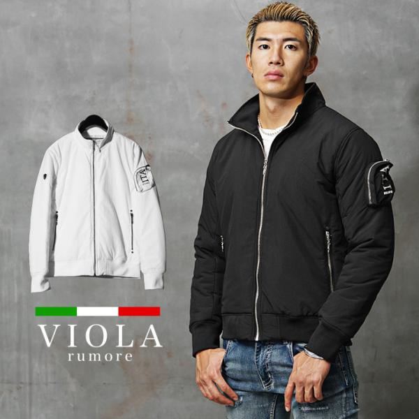 VIOLA rumore ヴィオラ アウター メンズ ブランド 中綿ジャケット メンズ ミリタリー ...