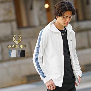 SOMEDIFF（サムディフ） パーカー 「SOMEDIFF」サイドラインスラブ