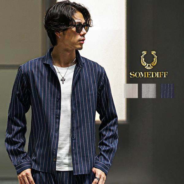 シャツ メンズ 長袖 シャツ カジュアルシャツ 長袖シャツ メンズ カジュアル シャツカッタウェイカ...