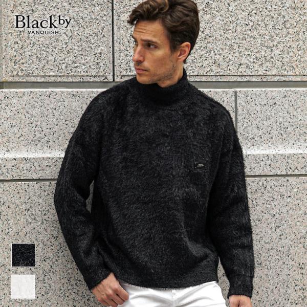 タートルネック ニット メンズ ブランド モヘアニット セーター メンズ ニットセーター 長袖 起毛...