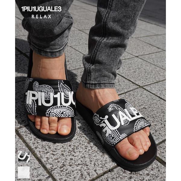 ウノピゥウノウグァーレトレ リラックス 1PIU1UGUALE3 RELAX サンダル メンズ シャ...