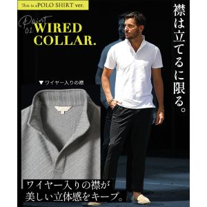 ポロシャツ メンズ 半袖 カルゼ ブランド 襟...の詳細画像2