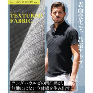 ポロシャツ メンズ 半袖 カルゼ ブランド 襟...の詳細画像3
