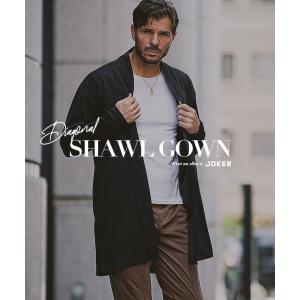 ショールカラー カーディガン メンズ ロング丈...の詳細画像1