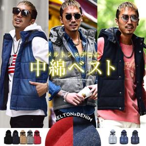 ベスト メンズ 中綿ベスト デニム ニットベスト フリース フリースベスト デニムベスト アウター ジャケット