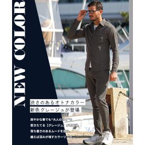 セットアップ メンズ カジュアル 長袖 シャツ...の詳細画像2