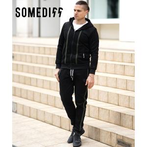 joker セットアップ ストレッチ布帛メタルプリントセットアップ