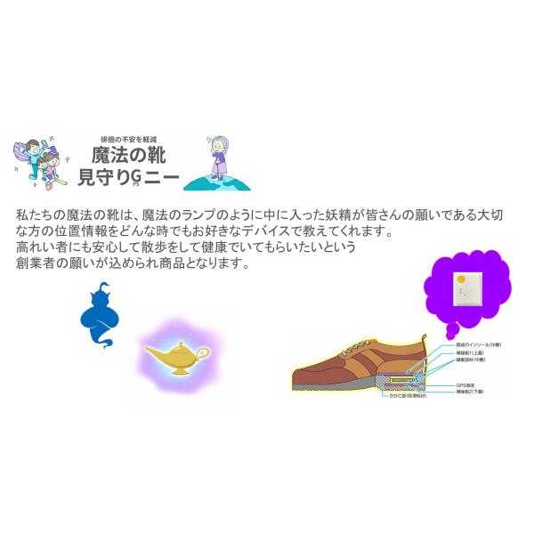 GPSシューズ  『魔法の靴』 ミマモリ Gニー 2年契約