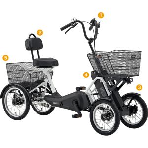 電動アシスト付4輪自転車 遊歩 リベルタの詳細画像1