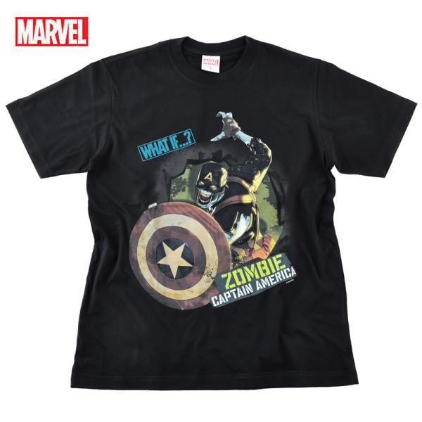 MARVEL マーベル Tシャツ メンズ 半袖 WHAT IF ホワット イフ ゾンビ キャプテンア...
