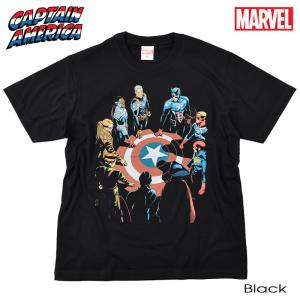 MARVEL キャプテンアメリカ Tシャツ メンズ 半袖 マーベル レディース アベンジャーズ スパイダーマン アメコミ キャラクター グッズ ダンス プレゼント｜eversoul