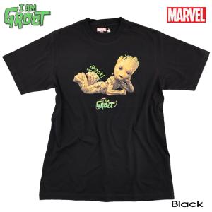 MARVEL マーベル Tシャツ メンズ 半袖 GROOT レディース グルート アベンジャーズ スパイダーマン アメコミ グッズ ギフト ペアルック  誕生日プレゼント｜eversoul