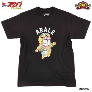 ドクタースランプ アラレちゃん Ｔシャツ メンズ アニメ 半袖 レディース ブラック キャラクター グッズ 可愛い コレクター スッパマン プレゼント ペアルック｜eversoul